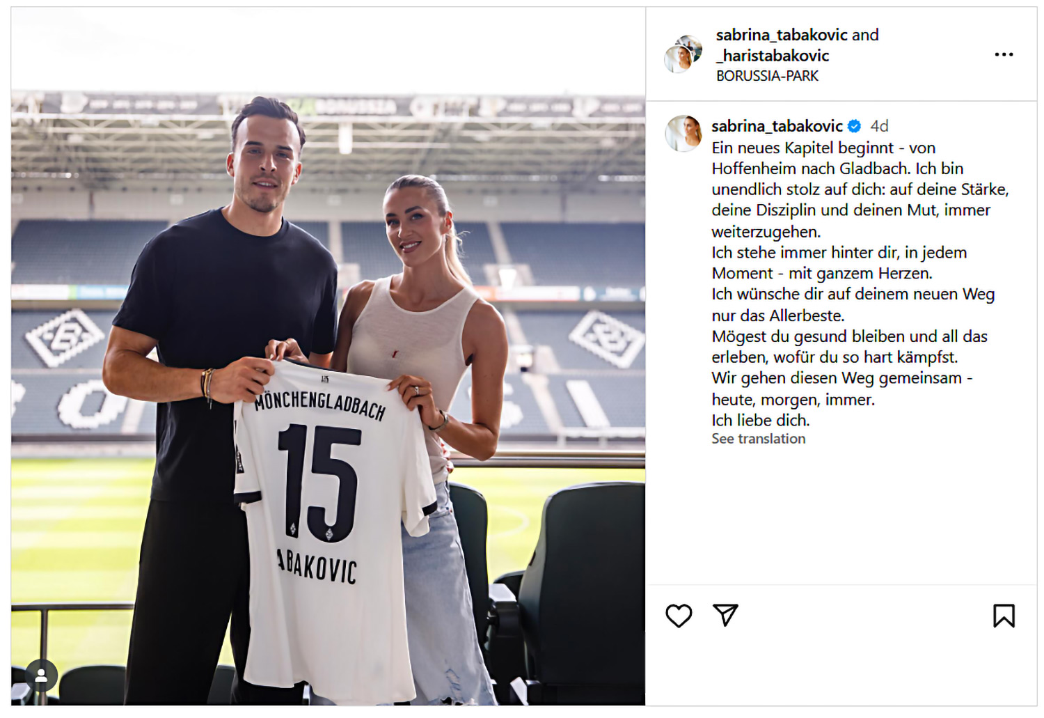 haris-sabrina-tabakovic Supruga našeg Zmaja na ručku tokom poruke saznala za transfer