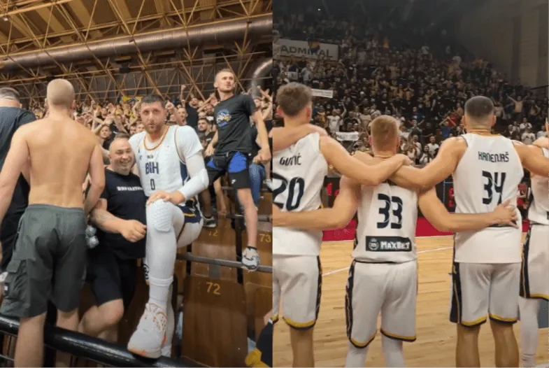 Čista emocija u Mejdanu, Nurkić ušao među BH Fanaticose i zapjevao “Ljiljane”
