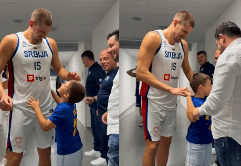 Dirljive scene u Beogradu, Nikola Jokić obradovao sina Edina Avdića