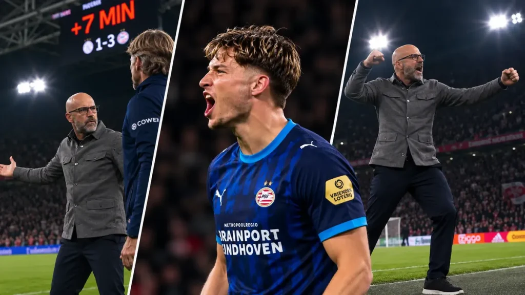 Bajraktarević zabio Ajaxu, a onda su kamere uhvatile reakciju trenera PSV-a Petera Bosza (VIDEO)