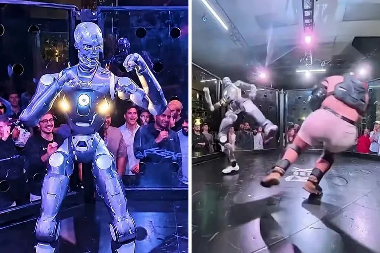Influenser se borio protiv robota u MMA kavezu, pogledajte kako je završilo