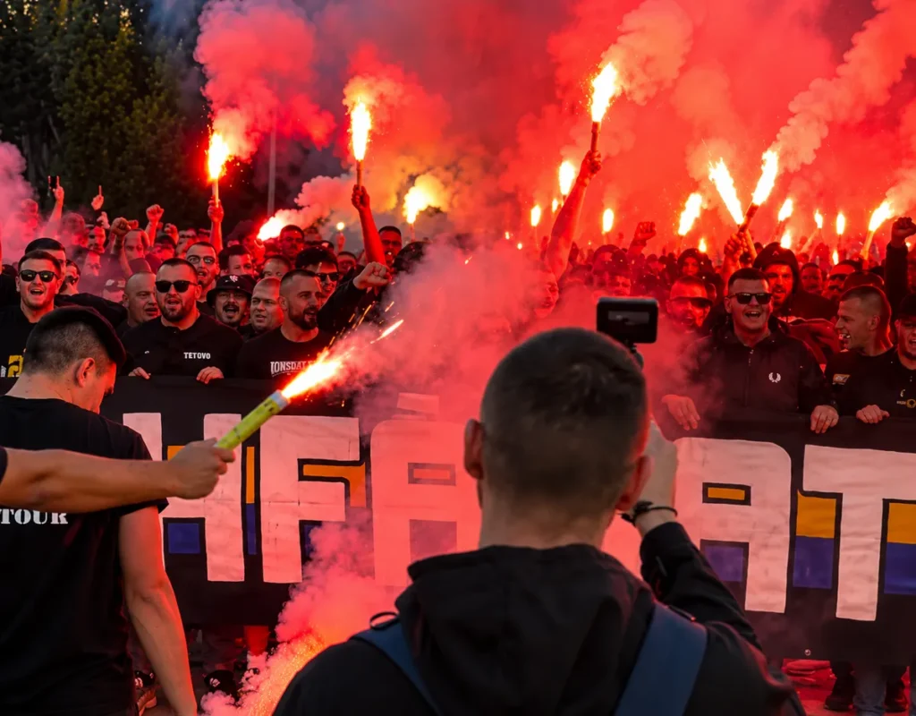 BH Fanaticosi napravili spektakl u čast Edina Džeke: Korteo krenuo ka Bilinom polju (VIDEO)