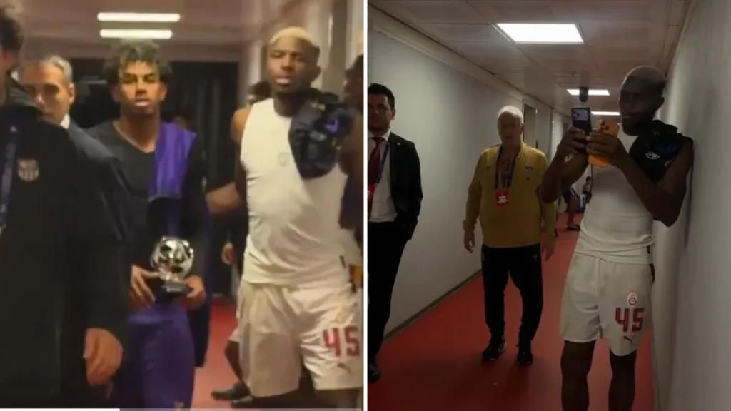 Osimhen nakon poraza od Barcelone prišao Yamalu i iznenadio ga neobičnom molbom: Snimak se širi društvenim mrežama (VIDEO)