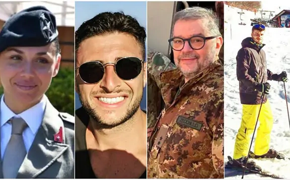 Ovo su četiri italijanska vojnika koja su poginula u padu helikoptera u BiH