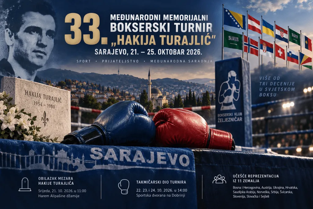 Sarajevo domaćin Međunarodnog memorijalnog bokserskog turnira Hakija Turajlić