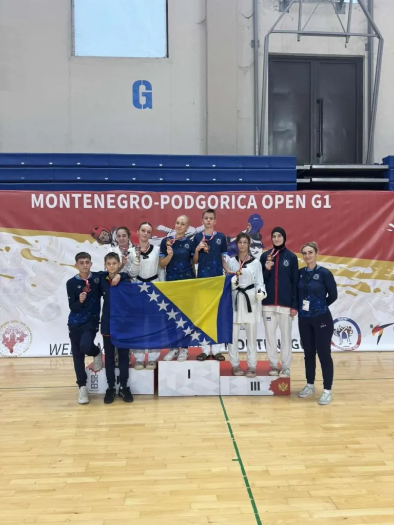 Sarajevski taekwondoisti osvojili devet medalja na turniru u Podgorici